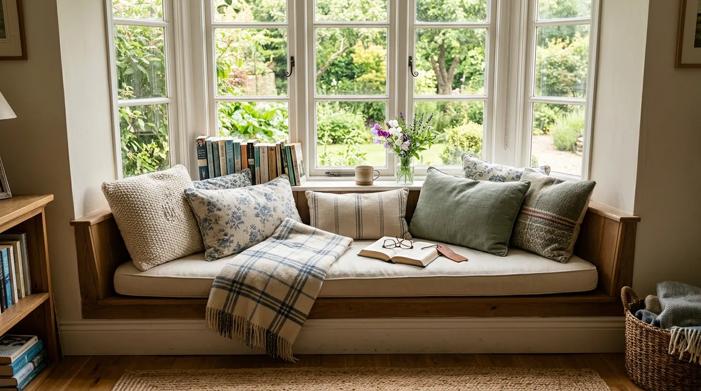 Add a throw blanket to make the corner feel softer inspiration for a reading nook.
